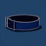 dark blue fabric belt image